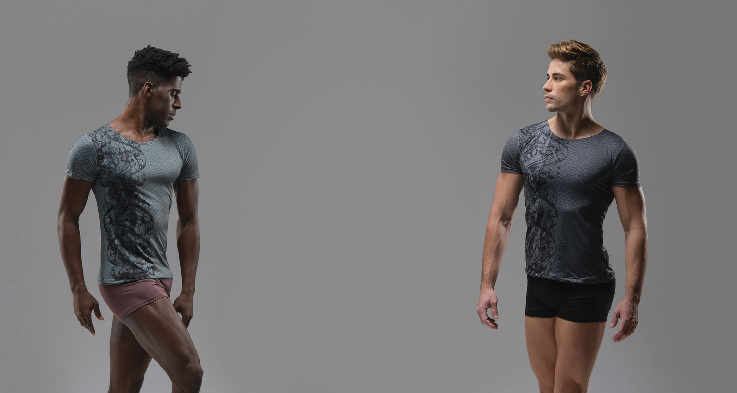 Camiseta de manga corta ABRAX para hombre de Ballet Rosa