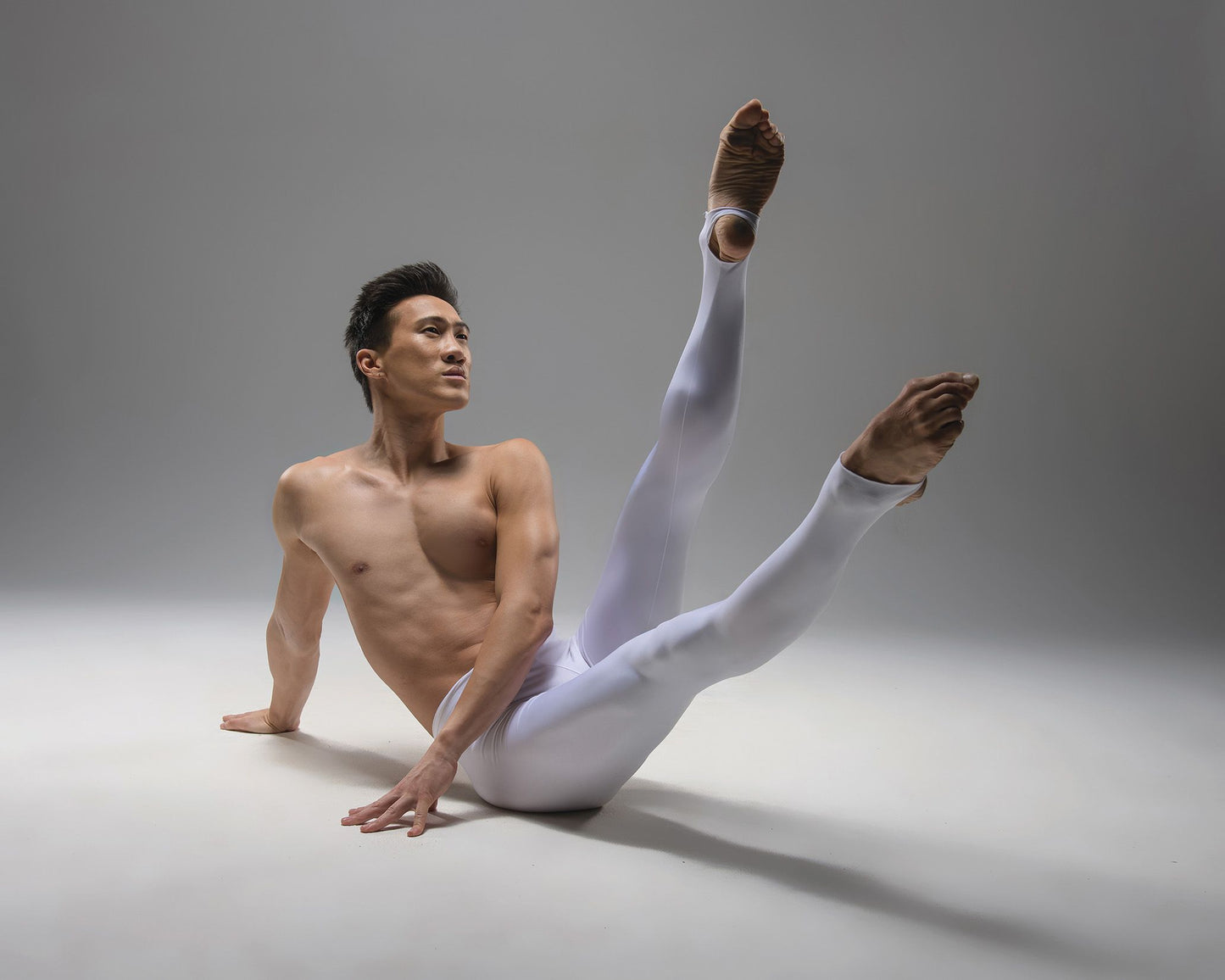 Mallas de danza con estribo VICTOR para hombre de Ballet Rosa