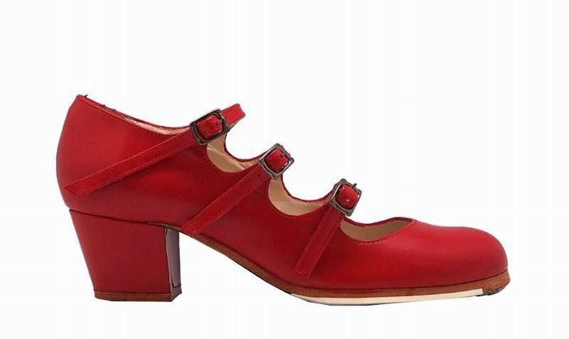 Zapato de flamenco M08 TRES CORREAS de Begoña Cervera