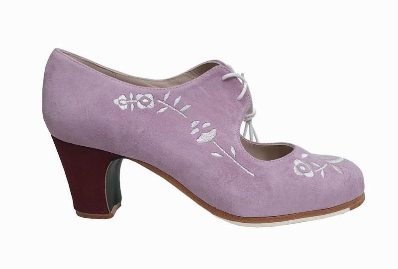 Zapato de flamenco M18 BORDADO CORDONERA de Begoña Cervera