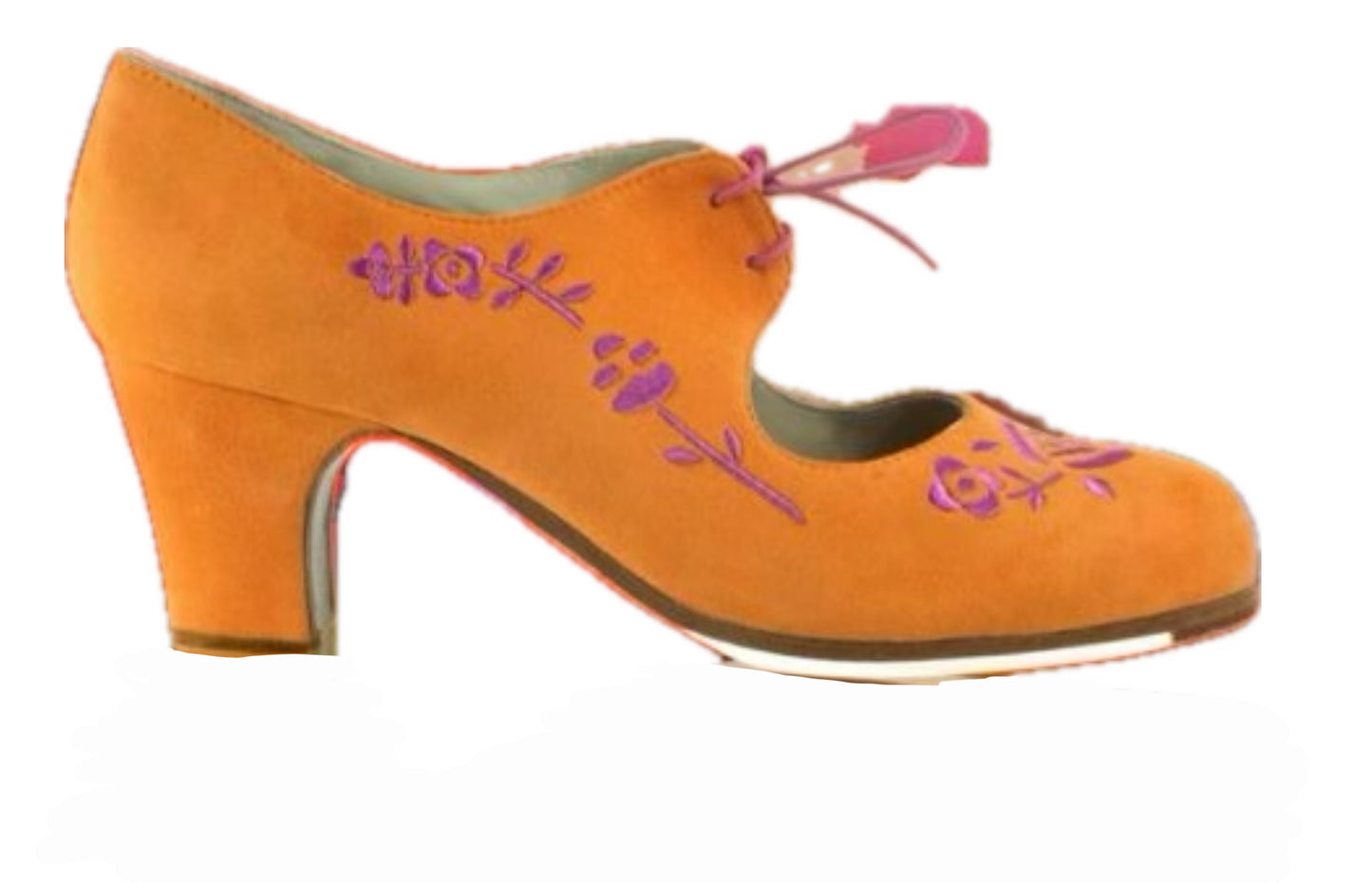 Zapato de flamenco M18 BORDADO CORDONERA de Begoña Cervera