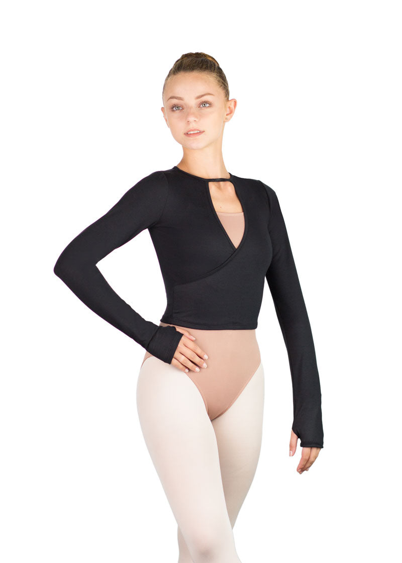 Camiseta de manga larga de danza KAORI de Ballet Rosa