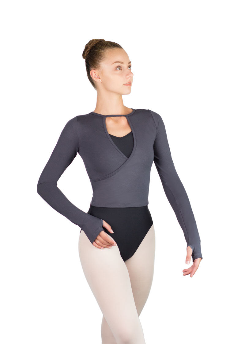 Camiseta de manga larga de danza KAORI de Ballet Rosa