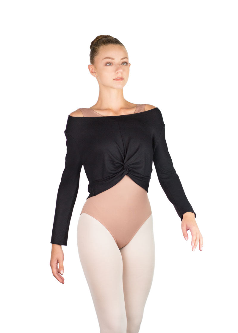 Jersey Cropped Top ancho MEGUMI de Ballet Rosa