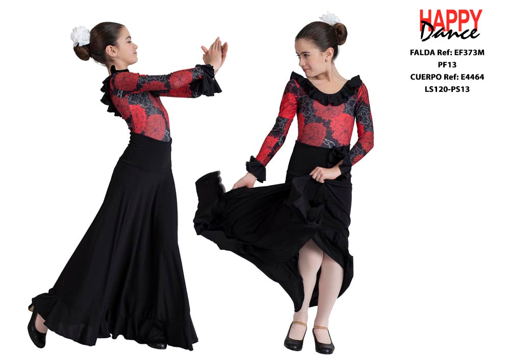 FALDA FLAMENCO EF373 Básica Sevillanas y El Rocío de Happy Dance