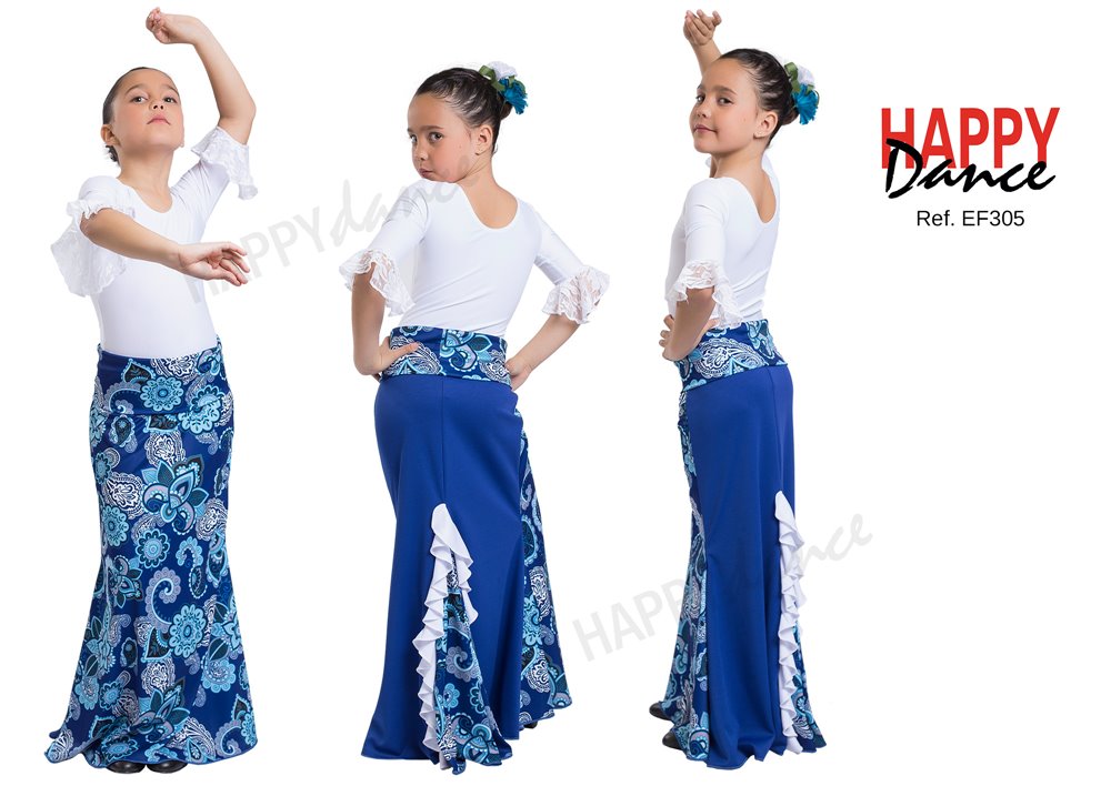 FALDA FLAMENCO EF305 PERSONALIZADA Happy Dance