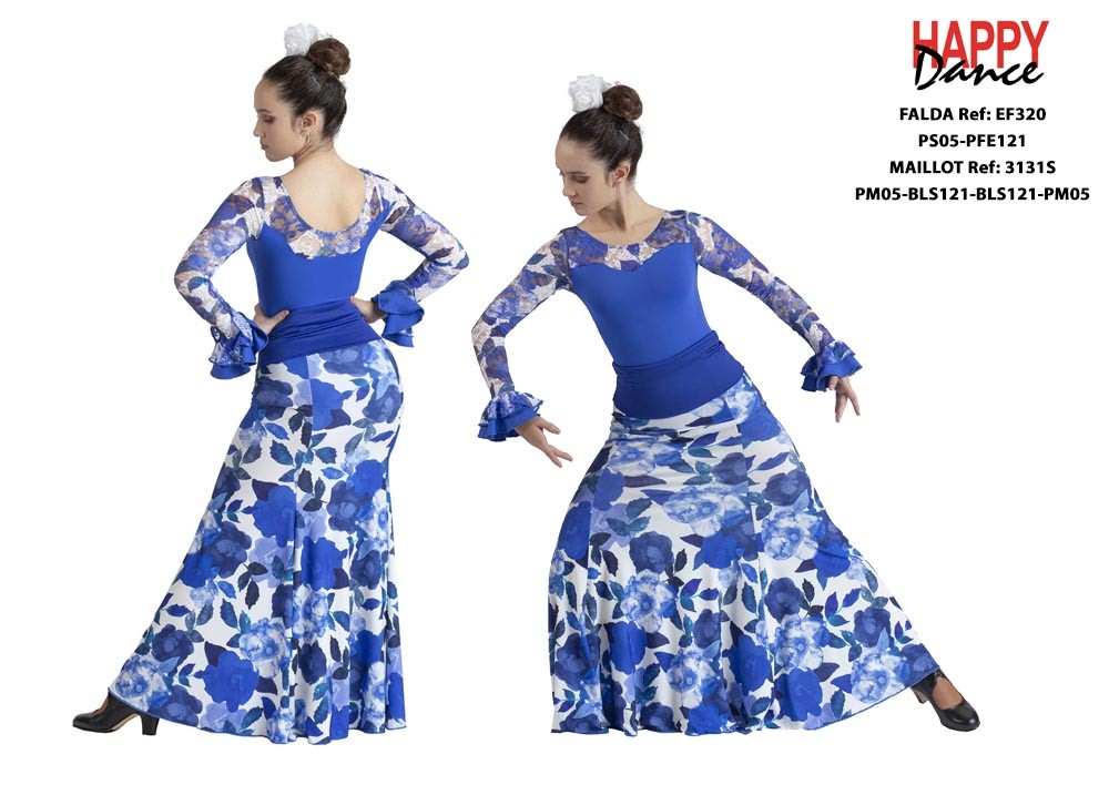 FALDA FLAMENCO EF320 PERSONALIZADA Happy Dance