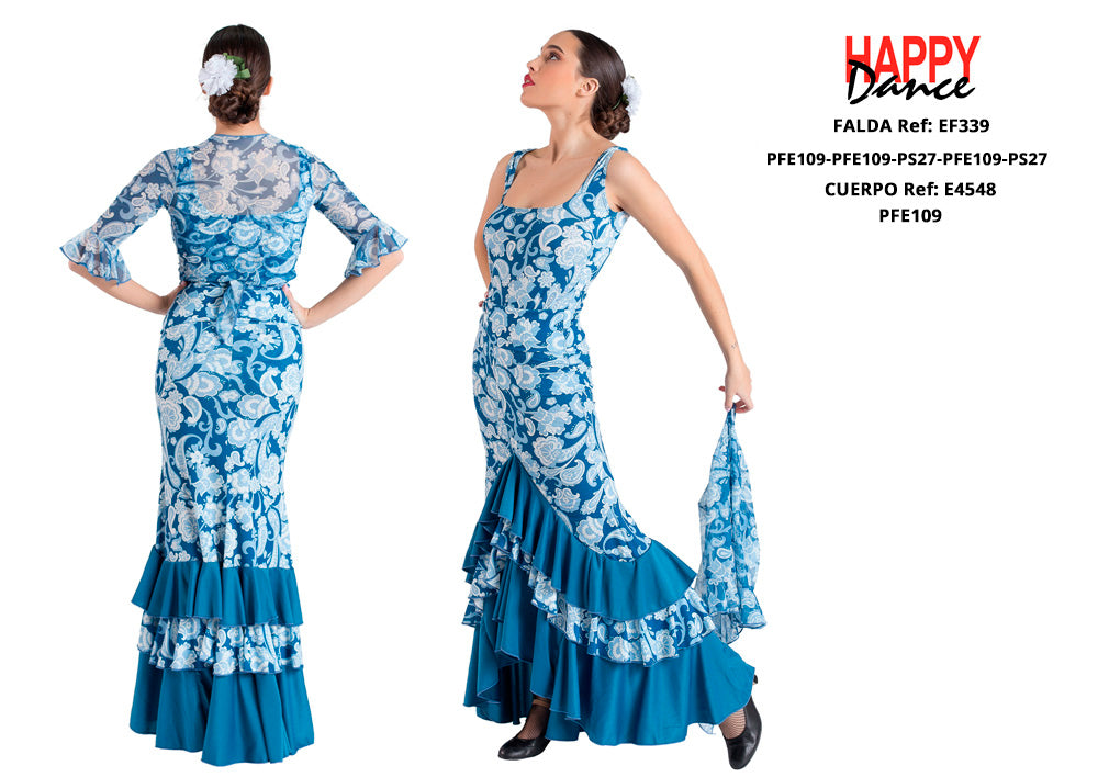 FALDA FLAMENCO EF339 PERSONALIZADA Happy Dance