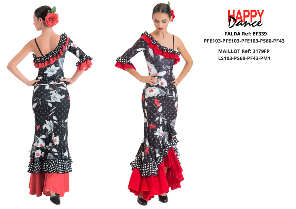 FALDA FLAMENCO EF339 PERSONALIZADA Happy Dance