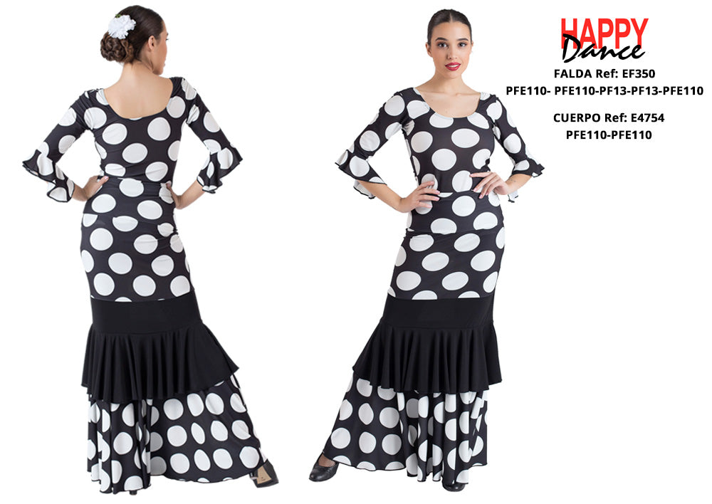 FALDA FLAMENCO EF350 PERSONALIZADA Happy Dance