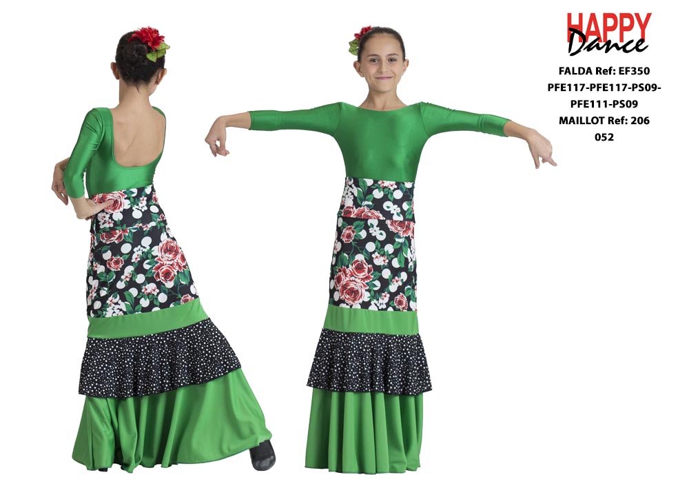 FALDA FLAMENCO EF350 PERSONALIZADA Happy Dance