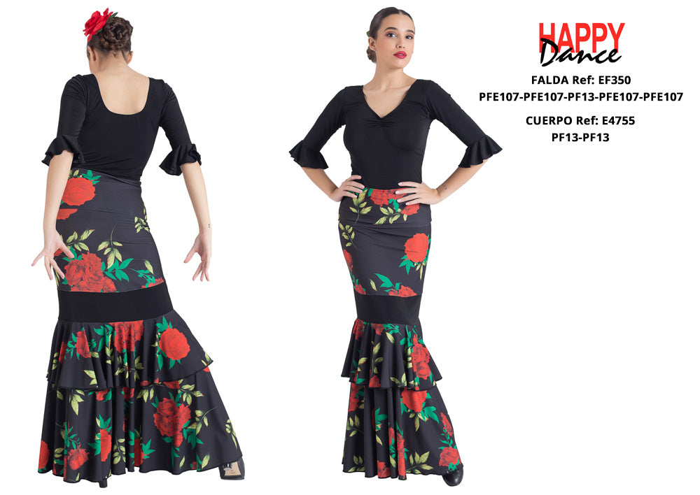 FALDA FLAMENCO EF350 PERSONALIZADA Happy Dance