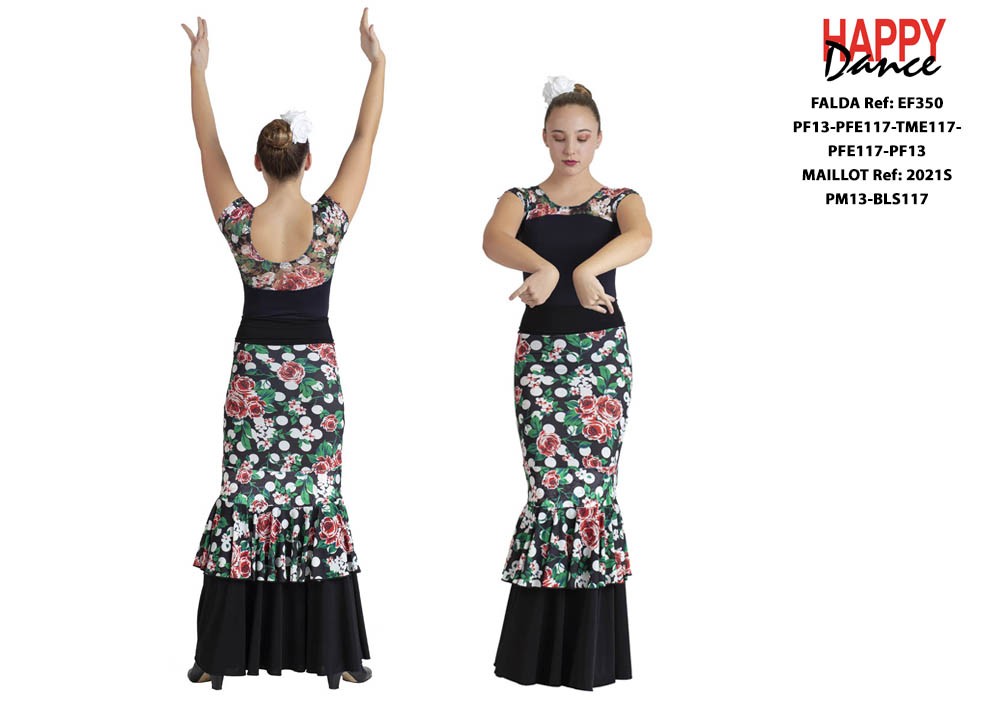 FALDA FLAMENCO EF350 PERSONALIZADA Happy Dance