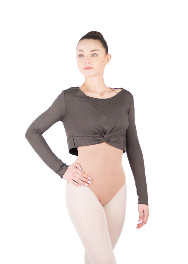 Jersey Cropped Top ancho MEGUMI de Ballet Rosa