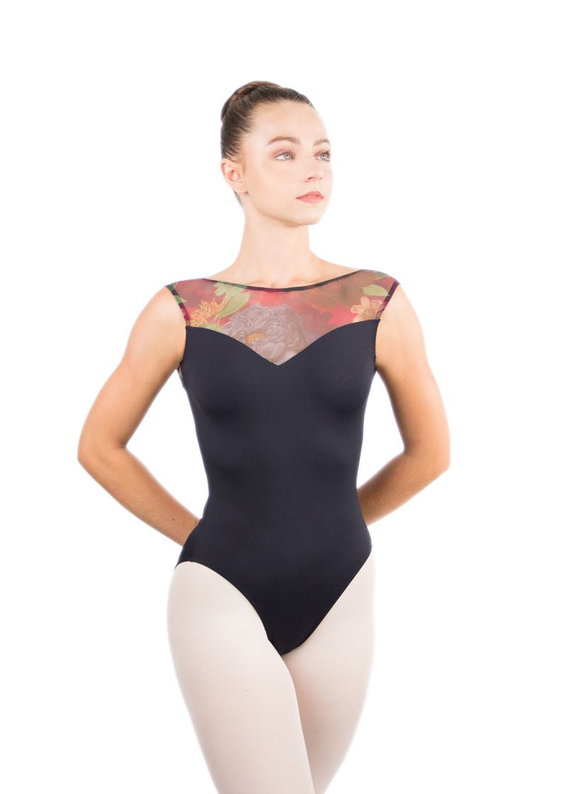 Maillot Ballet y Danza Sin manga y Muy Elegante