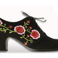Zapato de flamenco M17 INGLÉS BORDADO de Begoña Cervera
