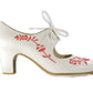Zapato de flamenco M18 BORDADO CORDONERA de Begoña Cervera