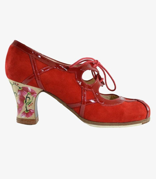 Zapato de flamenco M82 BARROCO CORDONES de Begoña Cervera